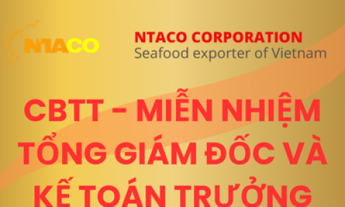 CBTT - MIỄN NHIỆM  TỔNG GIÁM ĐỐC VÀ KẾ TOÁN TRƯỞNG