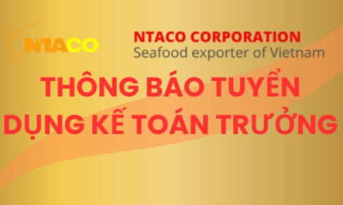 THÔNG BÁO TUYỂN DỤNG KẾ TOÁN TRƯỞNG