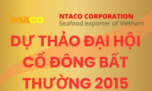 Dự thảo đại hội cổ đông bất thường 2015