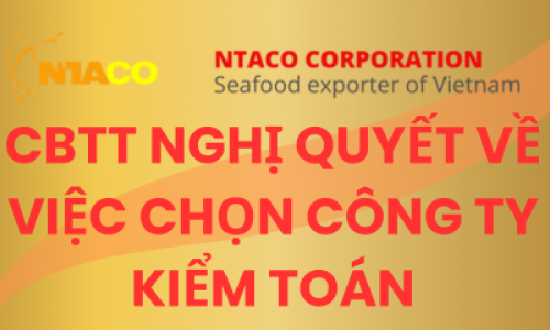 CBTT NGHỊ QUYẾT VỀ VIỆC CHỌN CÔNG TY KIỂM TOÁN