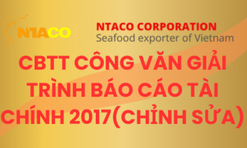 CBTT Công văn giải trình báo cáo tài chính 2017(chỉnh sửa)