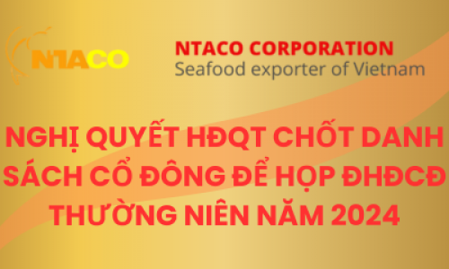 Nghị quyết HĐQT chốt danh sách Cổ Đông để họp ĐHĐCĐTN năm 2024