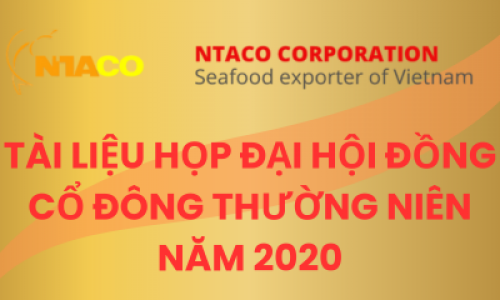 TÀI LIỆU HỌP ĐẠI HỘI ĐỒNG CỔ ĐÔNG THƯỜNG NIÊN NĂM 2020
