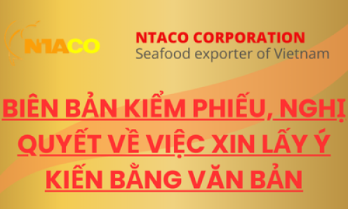 BIÊN BẢN KIỂM PHIẾU, NGHỊ QUYẾT VỀ VIỆC XIN LẤY Ý KIẾN BẰNG VĂN BẢN