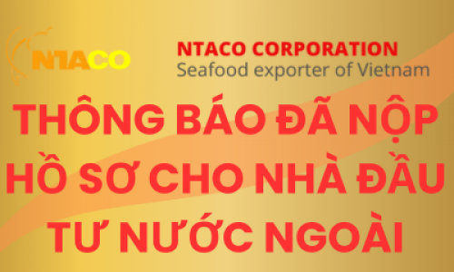 Thông báo đã nộp hồ sơ cho nhà đầu tư nước ngoài