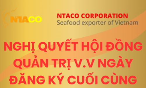 NGHỊ QUYẾT HỘI ĐỒNG QUẢN TRỊ V.v ngày đăng ký cuối cùng