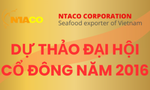 Dự thảo đại hội cổ đông năm 2016