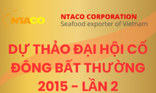 Dự thảo đại hội cổ đông bất thường 2015 - lần 2