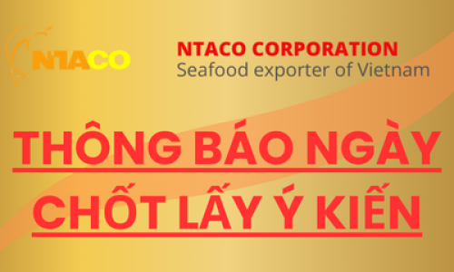 Thông báo ngày chốt lấy ý kiến